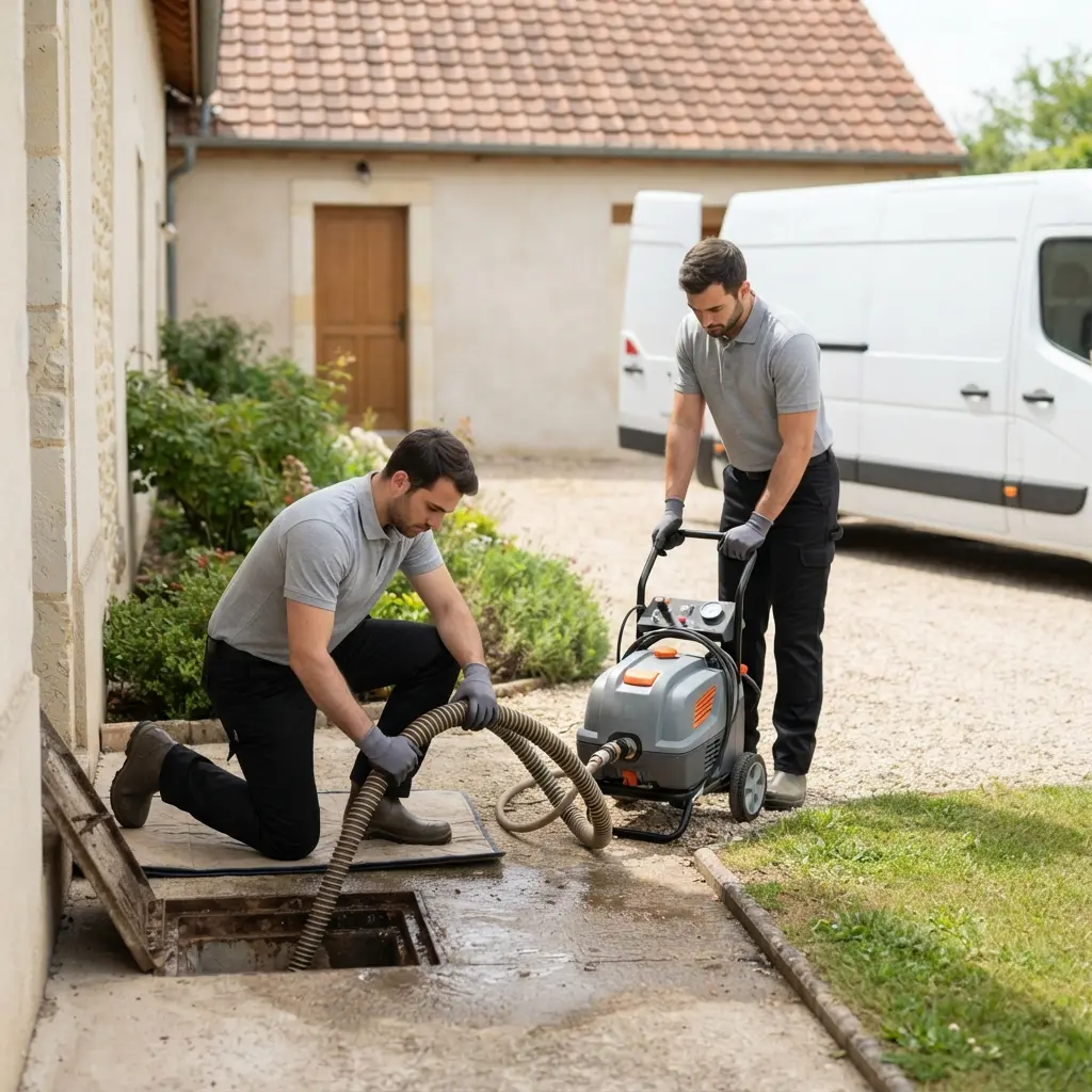 Curage canalisation Marange-Silvange (57535)