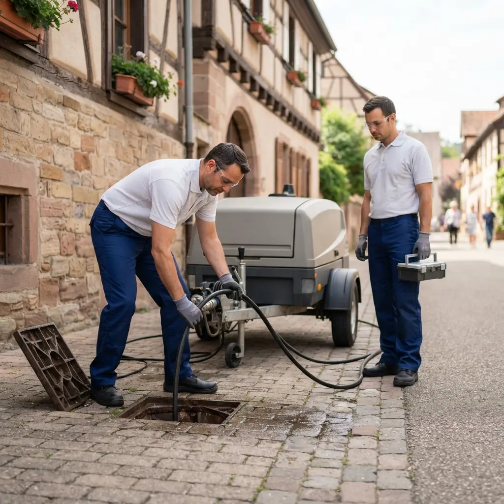 Curage canalisation Dambach-la-Ville (67650)