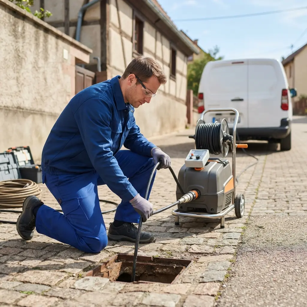 Comment se déroule l’intervention de curage canalisation à Labaroche ?