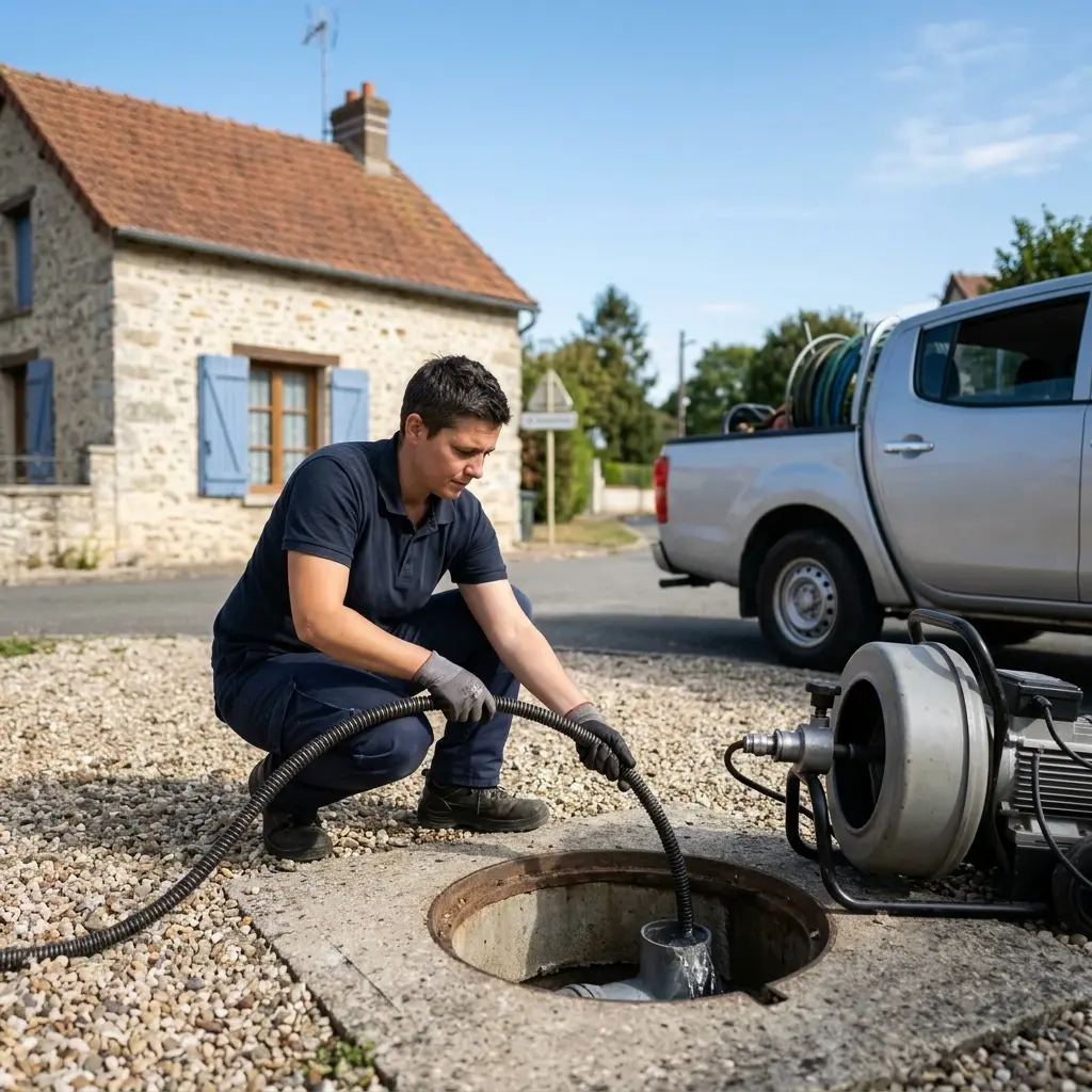 Curage canalisation Fouju (77390)