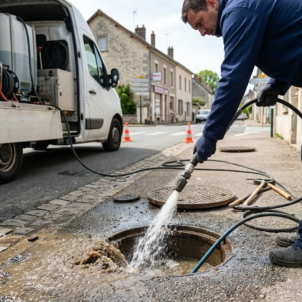 Curage canalisation Villiers-Saint-Georges (77560)