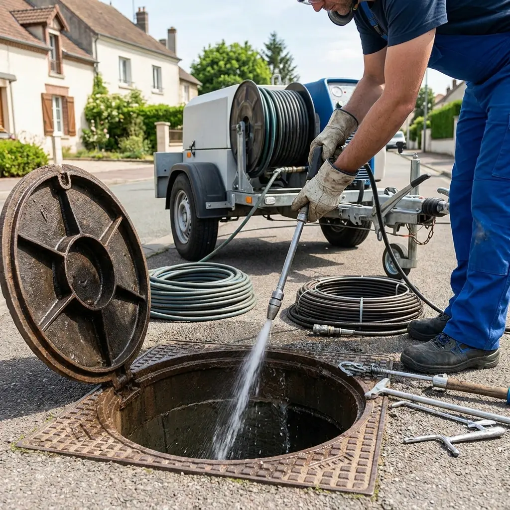 Curage canalisation Saint-Germain-Laxis (77950)