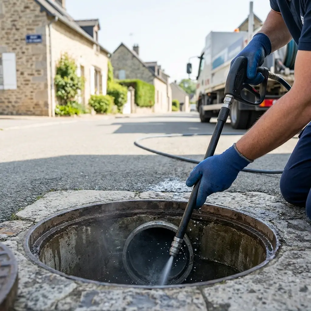 Curage canalisation Saint-Martin-des-Champs (78790)