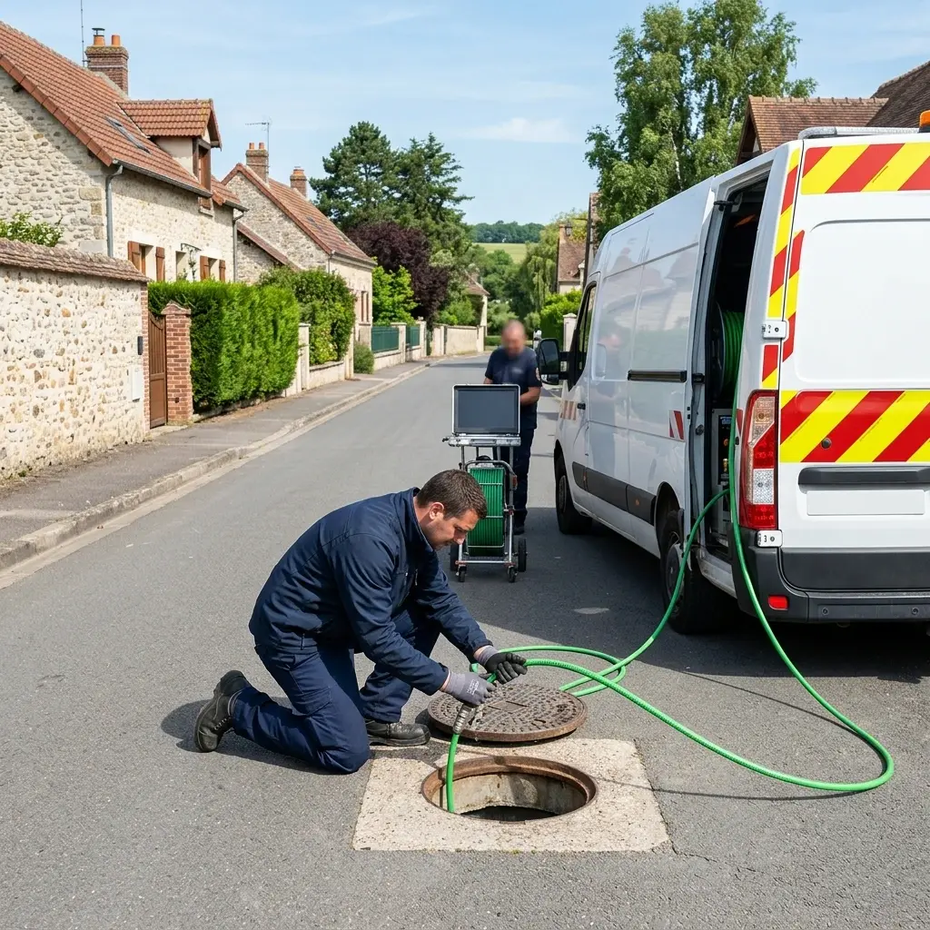 Intervention de curage canalisation à Courances : sérénité assurée