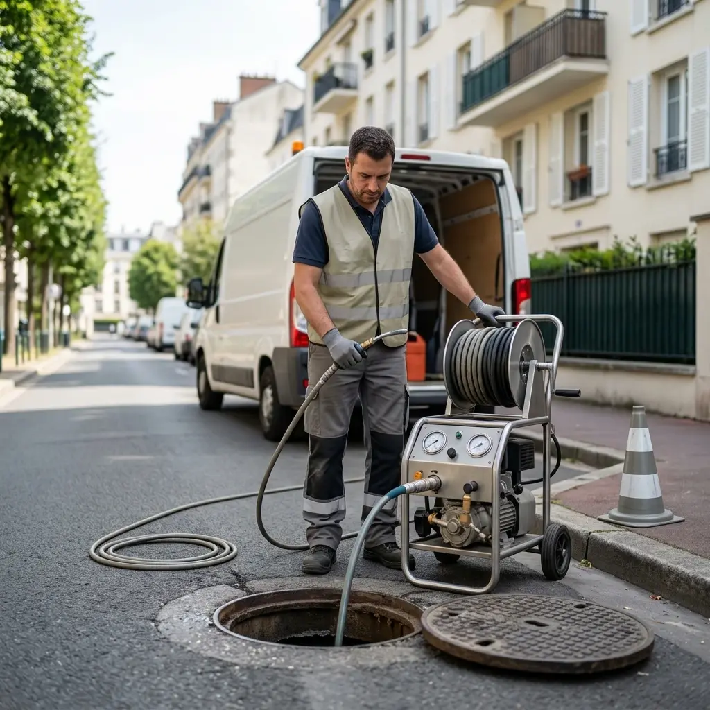 Notre méthode de curage de canalisation à Courbevoie