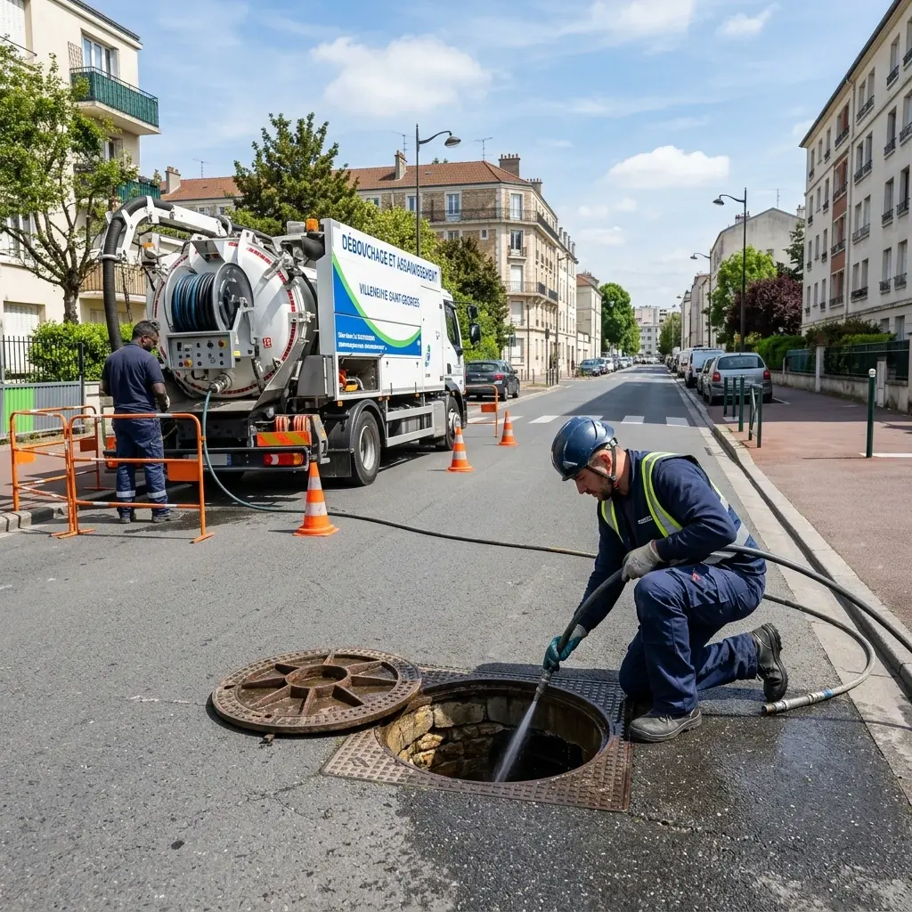 Besoin d'un curage rapide à Villeneuve-Saint-Georges ?