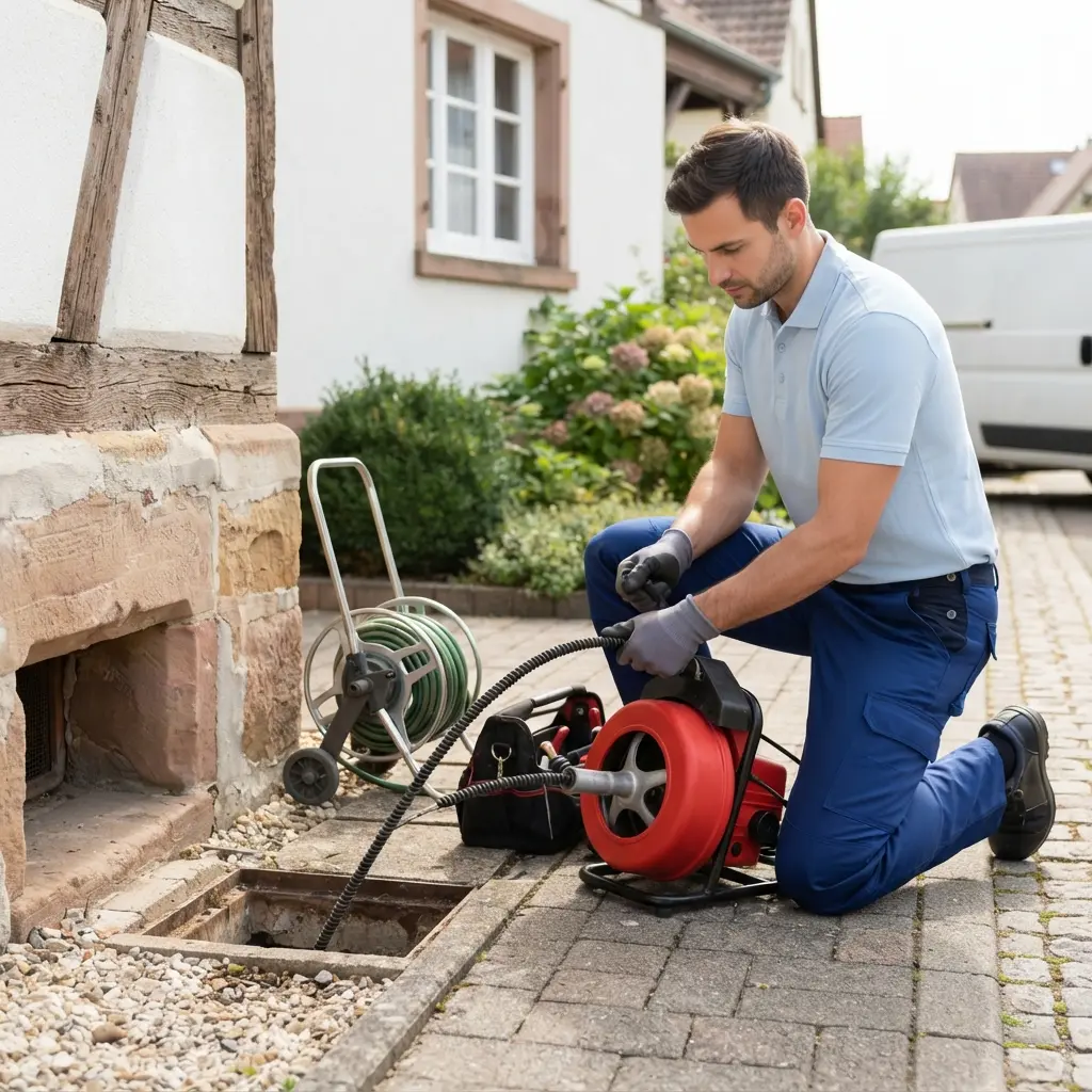Comment se déroule l'intervention de débouchage à Hilsenheim ?