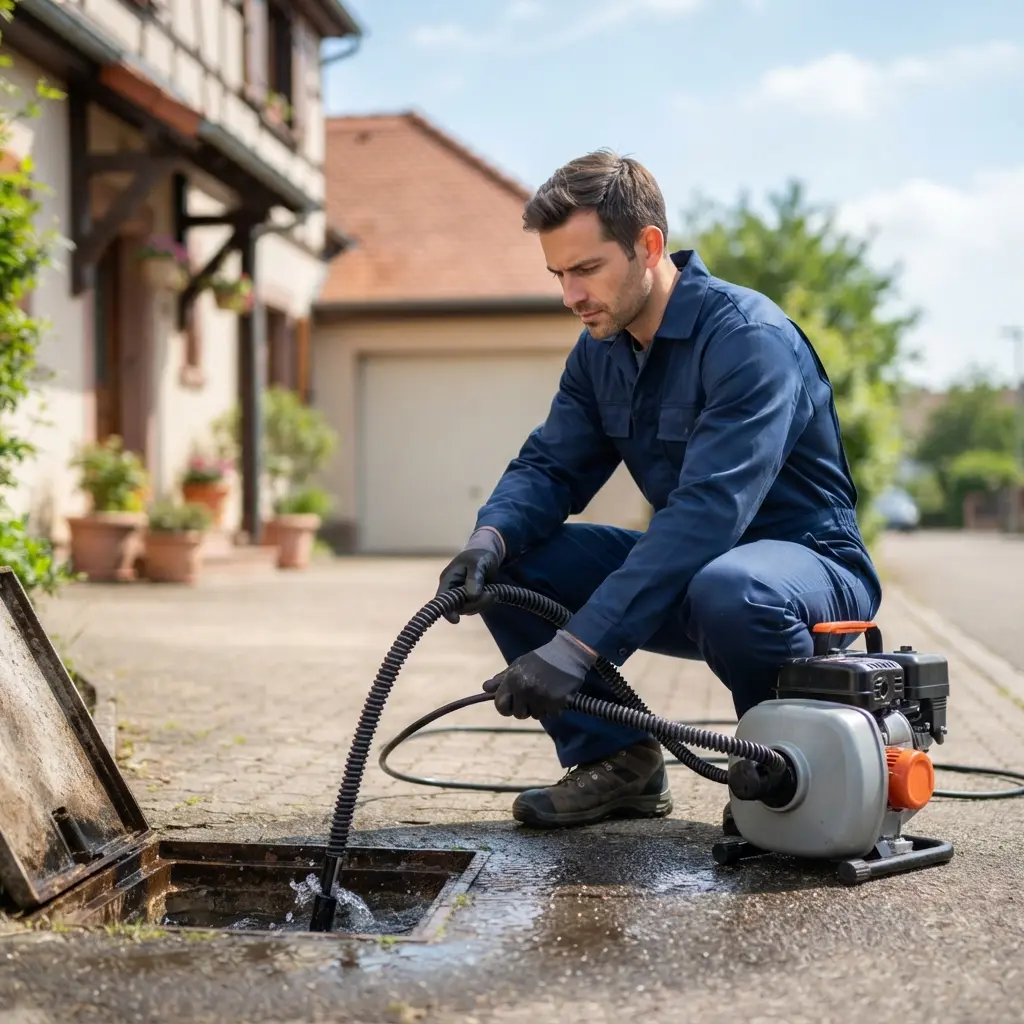 Comment se déroule l'intervention de débouchage à La Wantzenau ?