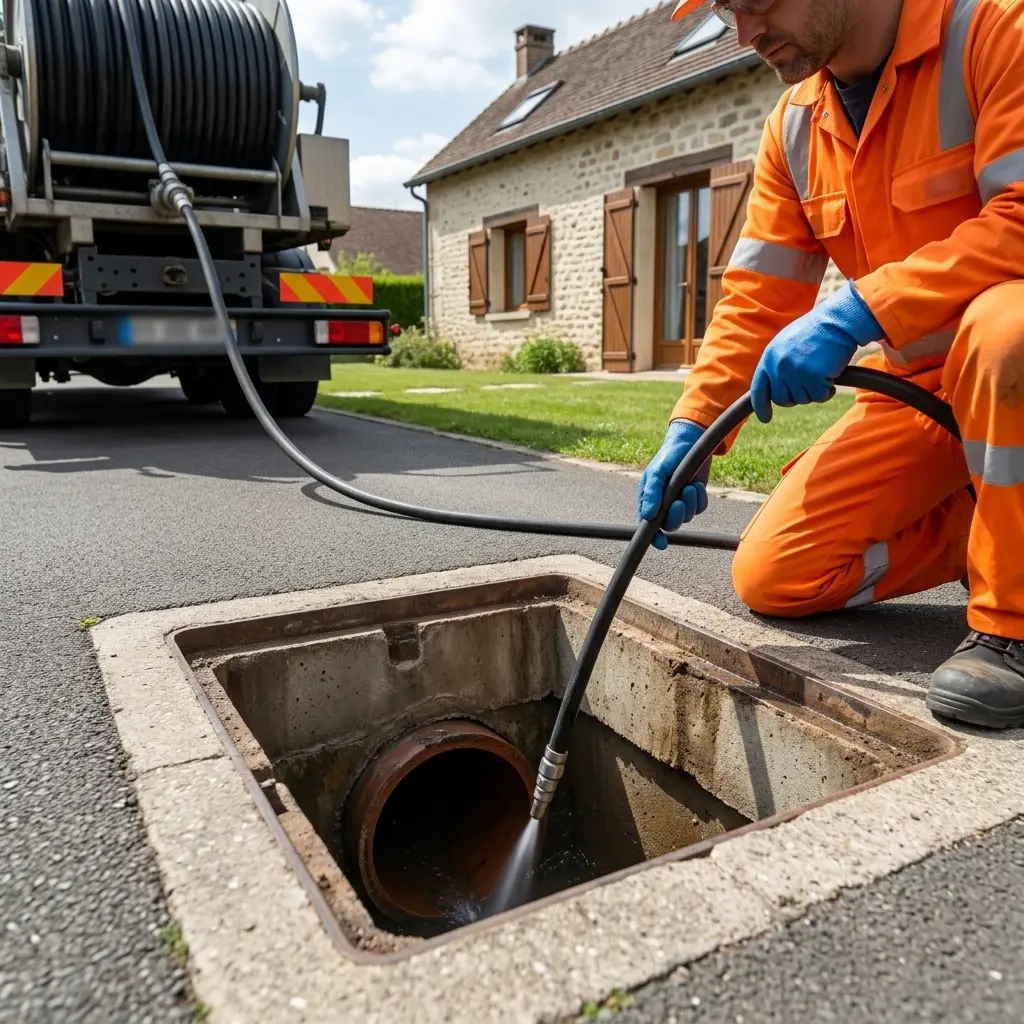 Comment se déroule une intervention de débouchage à Andrezel ?
