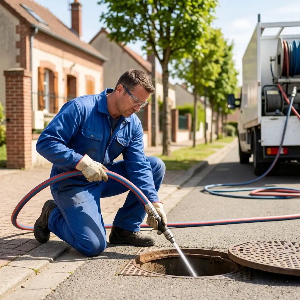 Une canalisation bouchée réglée rapidement et proprement