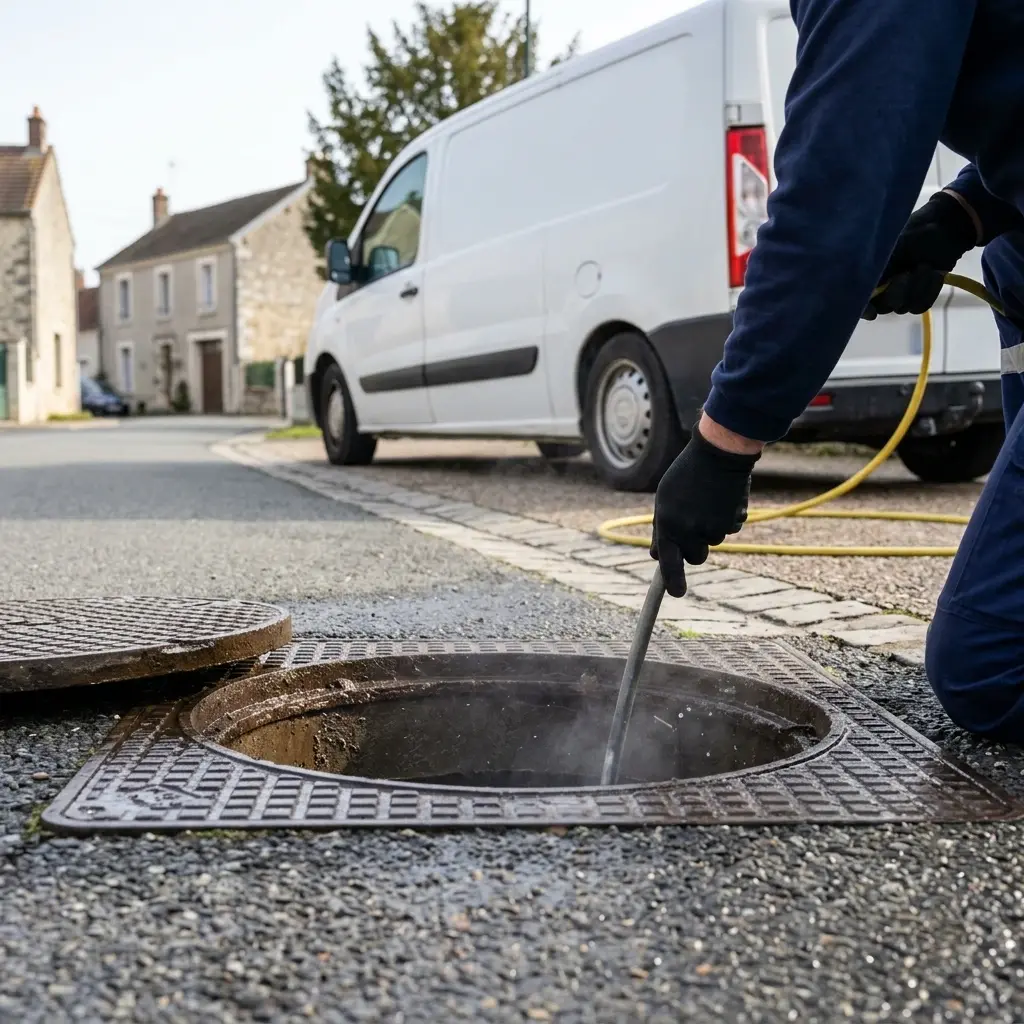 Comment se déroule une intervention de débouchage à Fontaine-le-Port ?