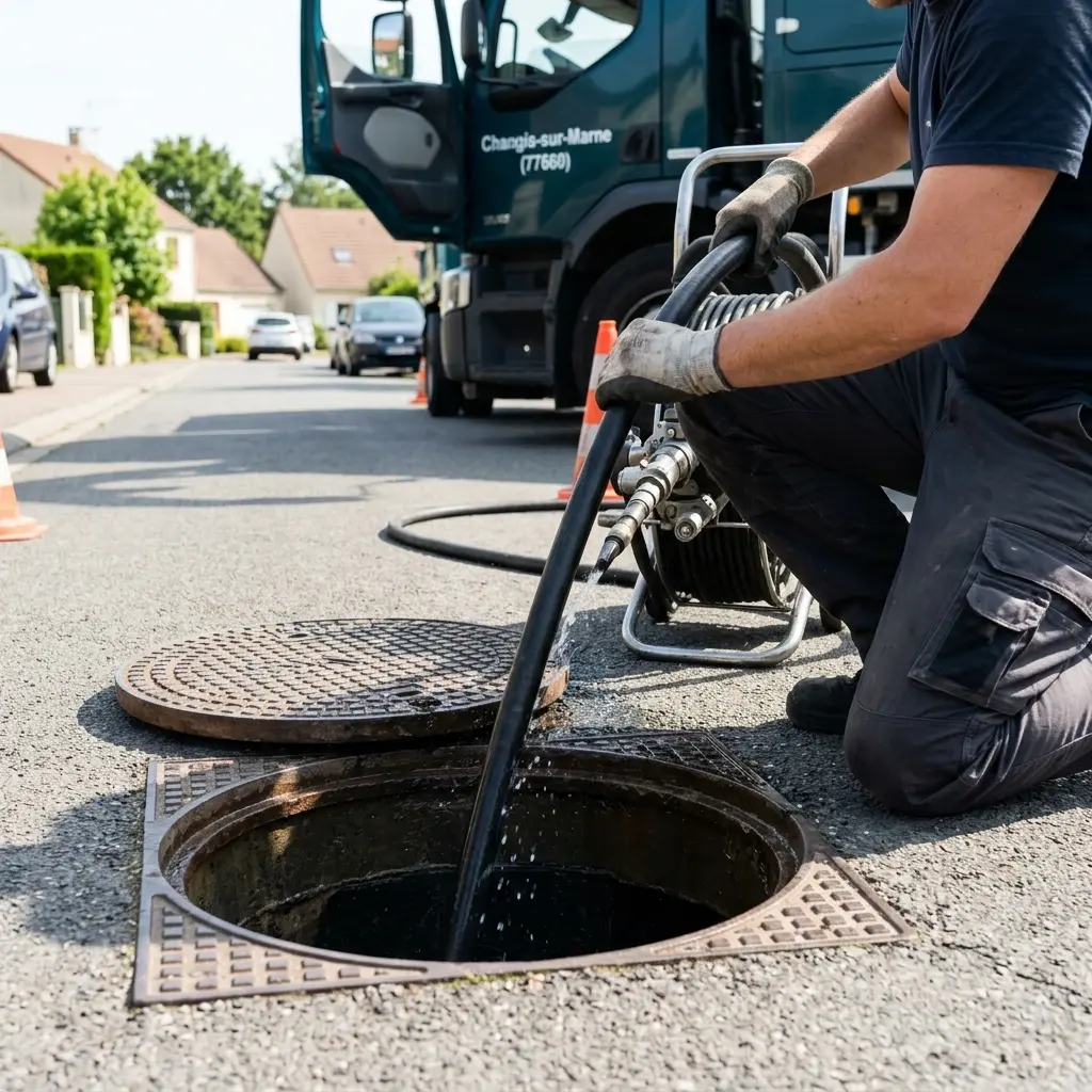 Comment se déroule une intervention de débouchage à Changis-sur-Marne ?