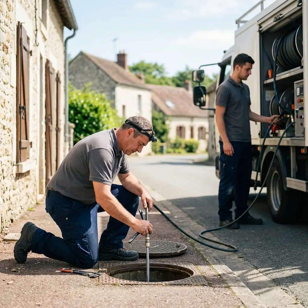 Comment se déroule une intervention de débouchage à Aubepierre-Ozouer-le-Repos ?