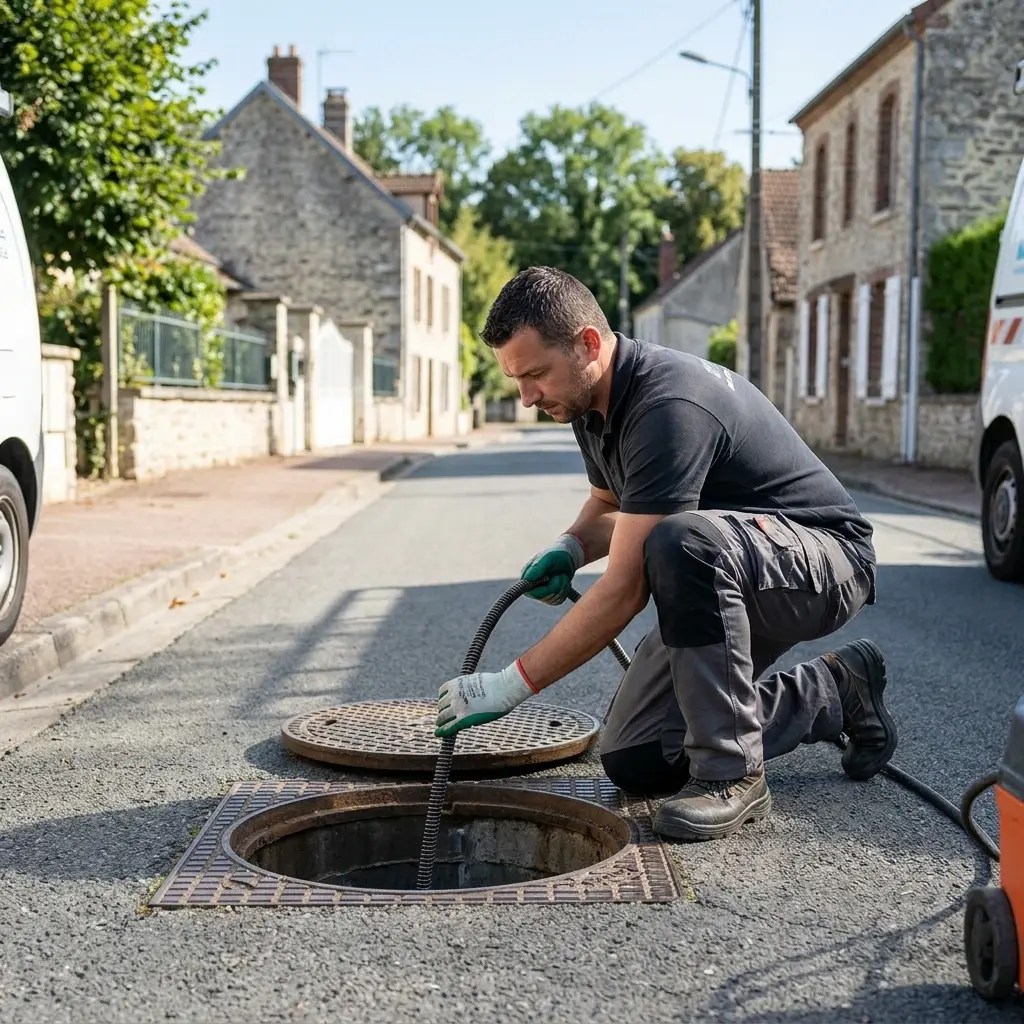Comment se déroule l'intervention de débouchage à Saint-Ouen-sur-Morin ?