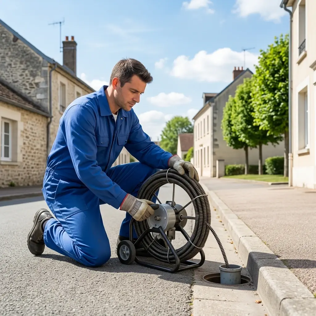 Comment se déroule une intervention de débouchage à Coulombs-en-Valois ?
