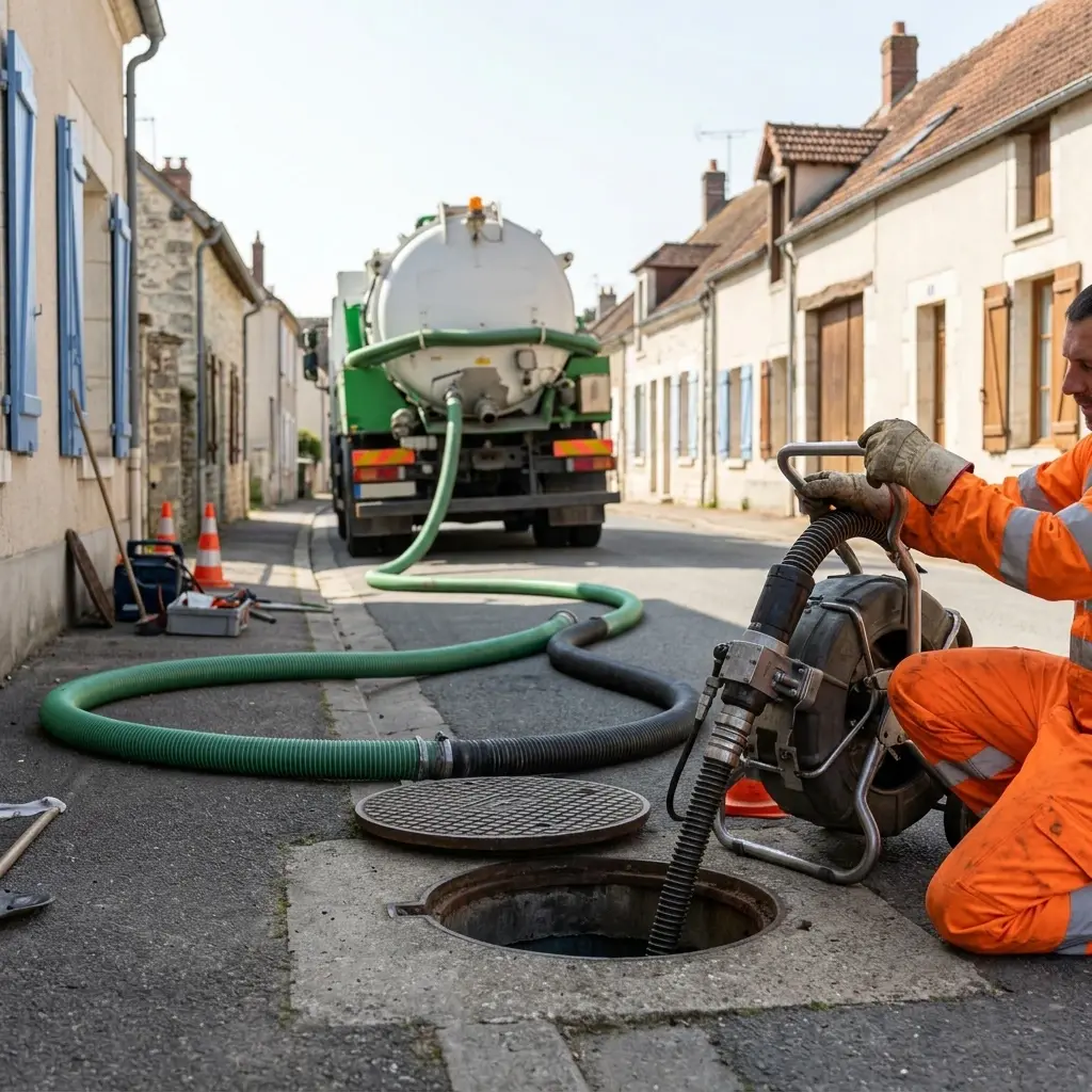Comment se déroule une intervention de débouchage à Beaumont-du-Gâtinais ?