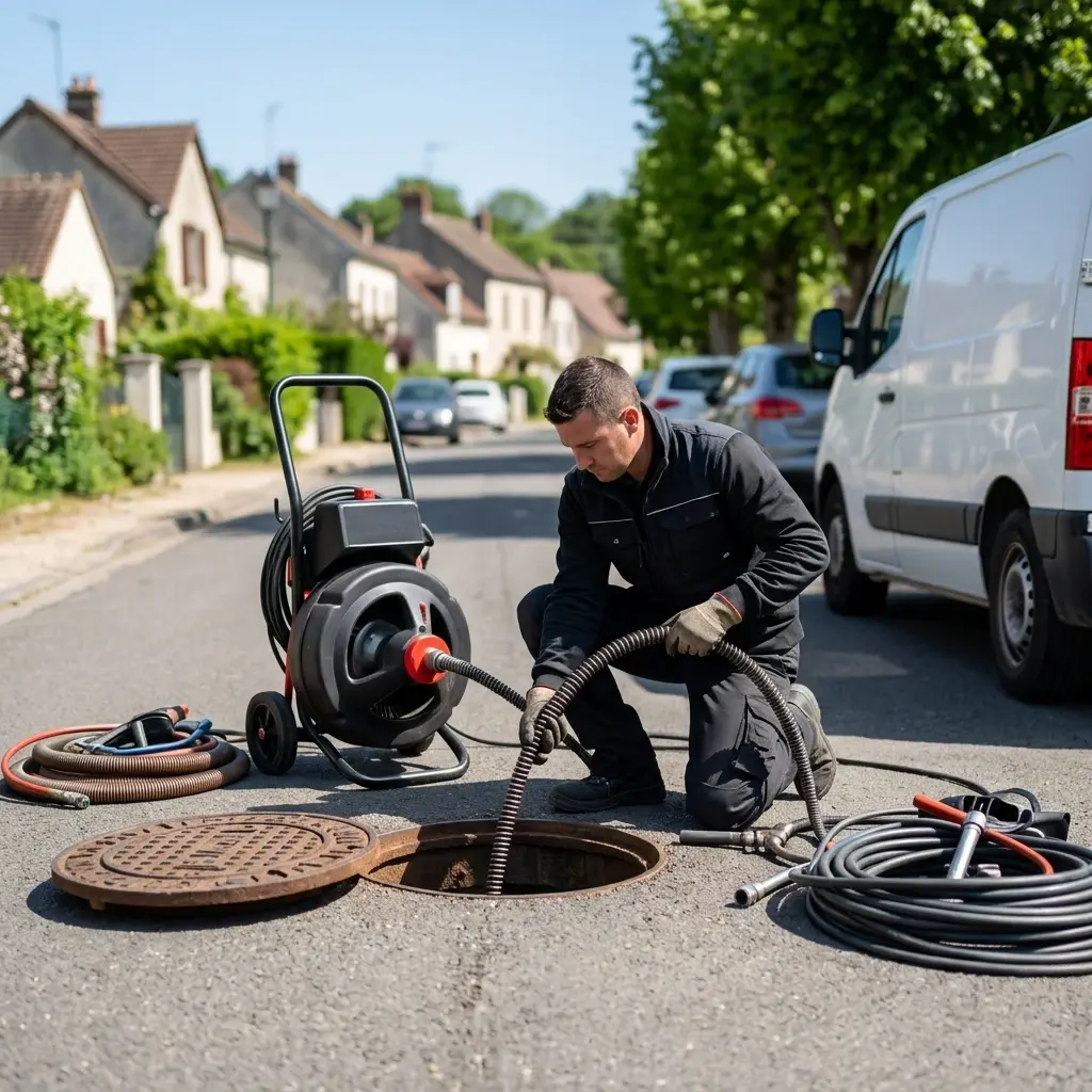 Comment se déroule une intervention de débouchage à Montereau-sur-le-Jard ?