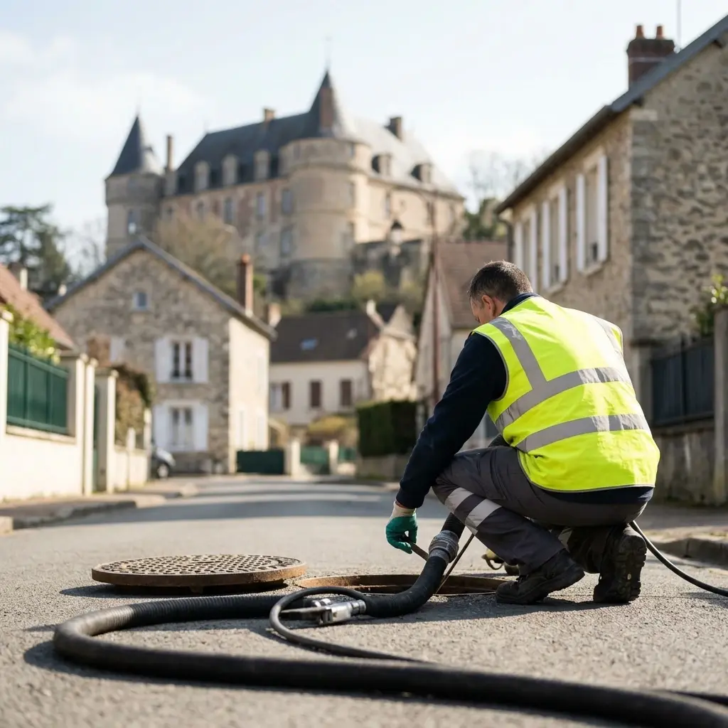 Canalisation bouchée à Châteaufort ?