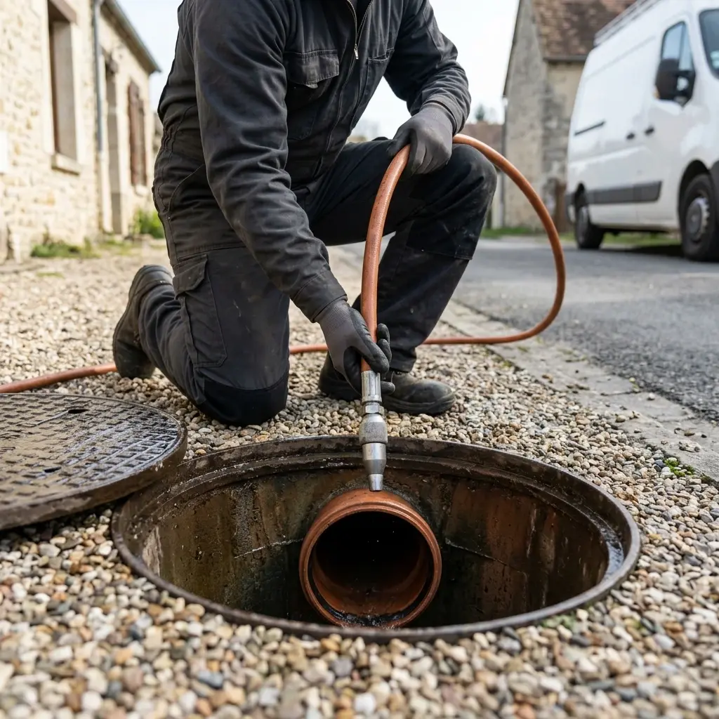 Comment se déroule une intervention de débouchage à Brueil-en-Vexin ?