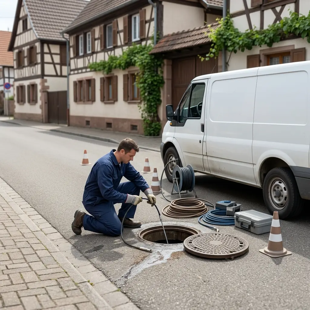 Une technique de débouchage précise et sans produits corrosifs