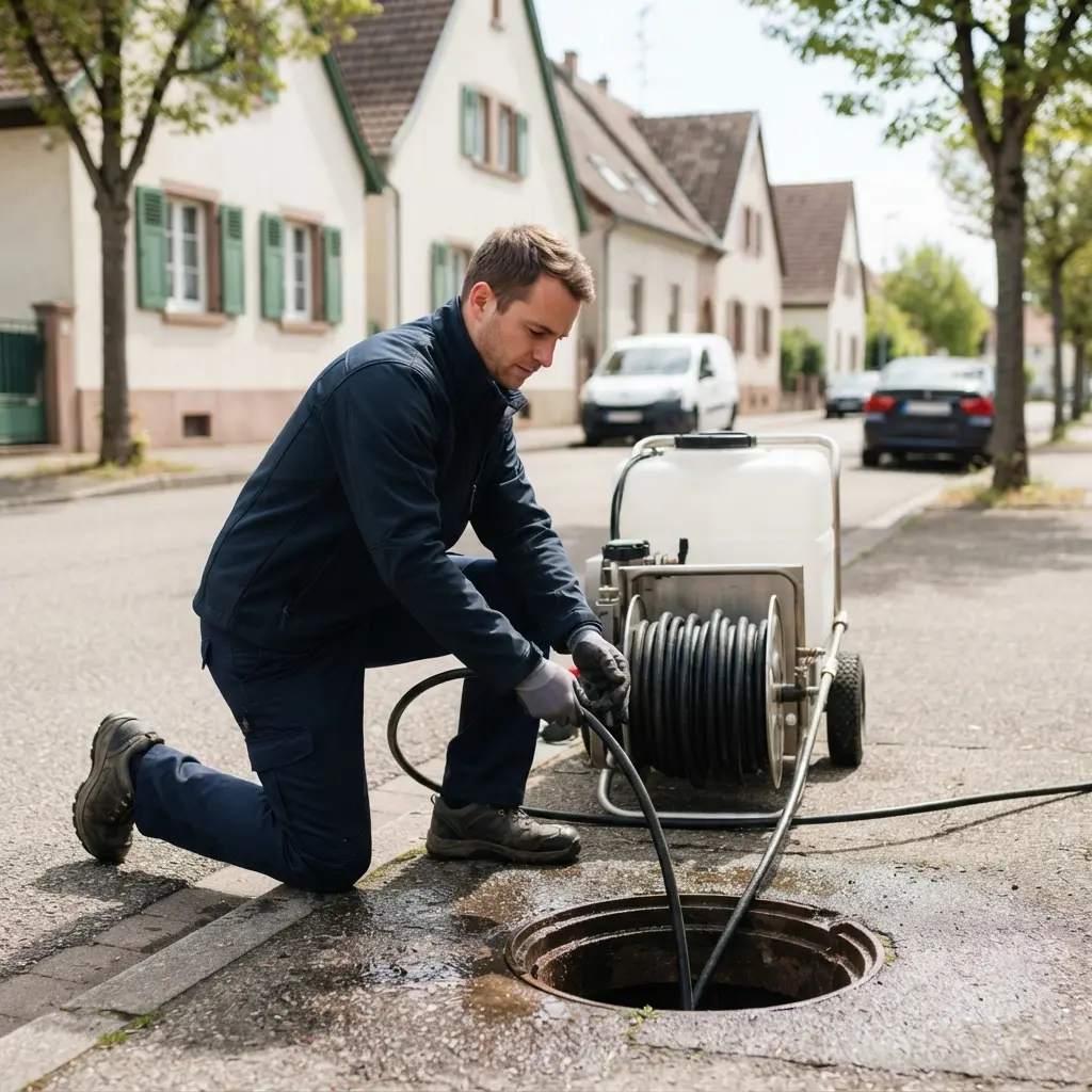 Comment se déroule notre intervention de débouchage d'égout à Hœnheim ?