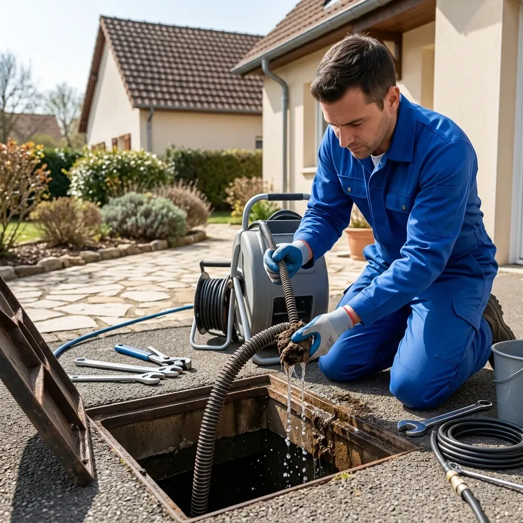 Une technique précise pour un débouchage d'égout durable