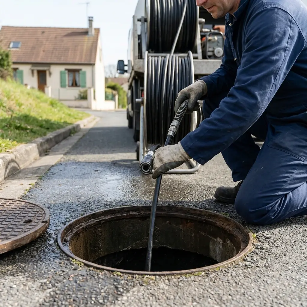Comment se déroule l'intervention de débouchage à Fouju ?