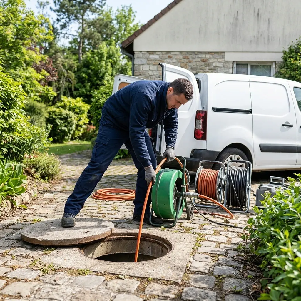 Comment se déroule une intervention de débouchage d'égout à Aulnay-sur-Mauldre ?