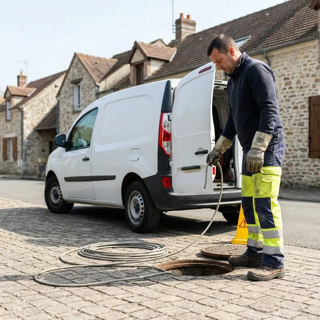 Comment se déroule une intervention de débouchage d'égout à Cravent ?