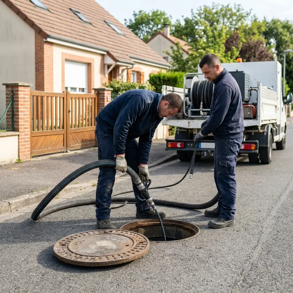 Comment se déroule une intervention d'égout à Flins-sur-Seine ?