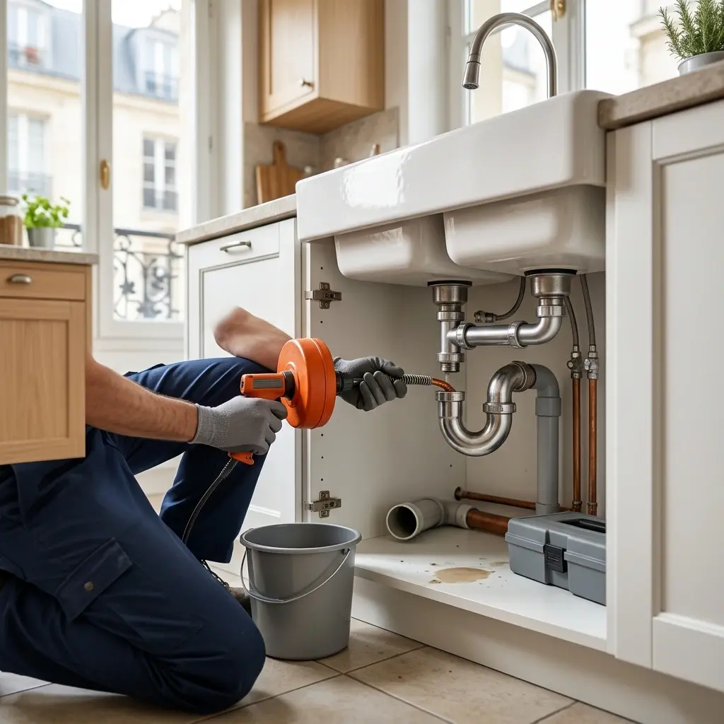 Une technique de débouchage précise et respectueuse