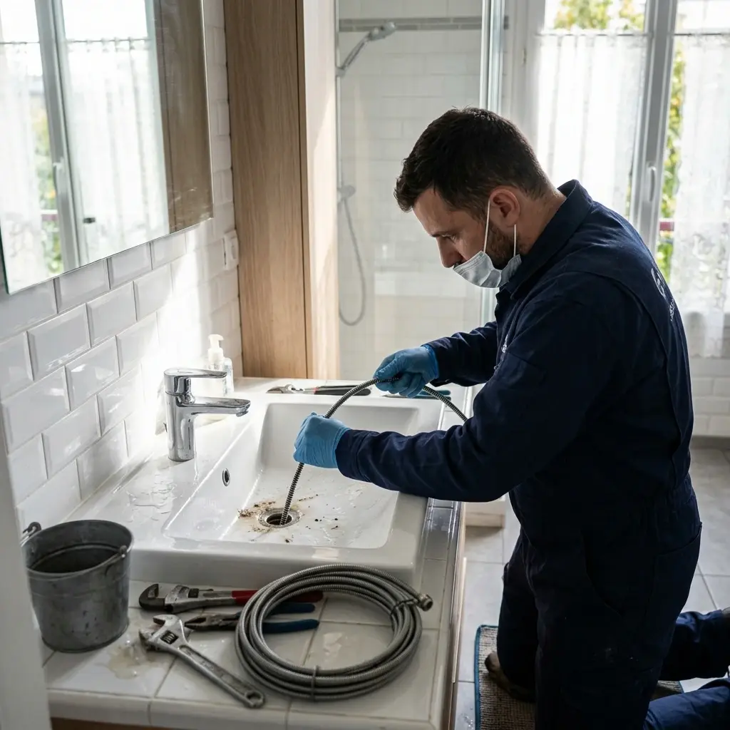 Une technique précise pour un débouchage efficace