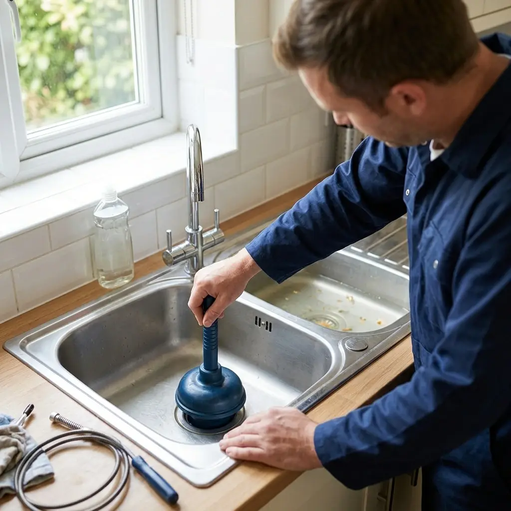 Comment se déroule l'intervention de débouchage Évier & Lavabo à Longuesse avec nos techniciens locaux ?