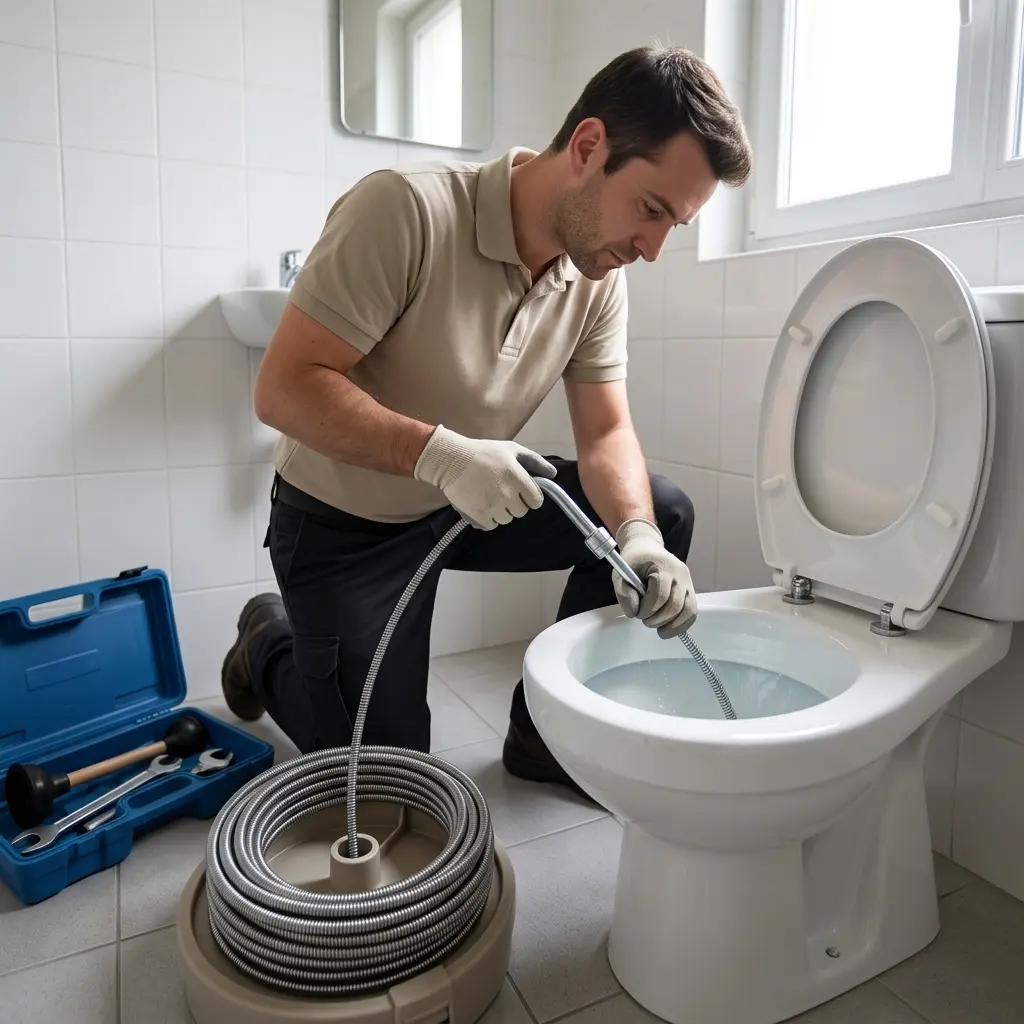 Une technique de débouchage précise et sans dégâts