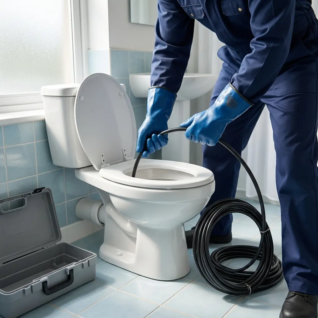 Comment nous procédons au débouchage WC à Muizon