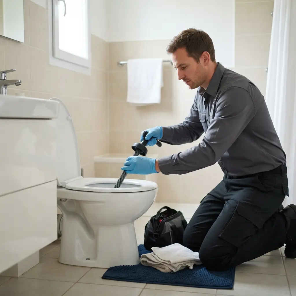 Notre méthode de débouchage WC à Chaligny