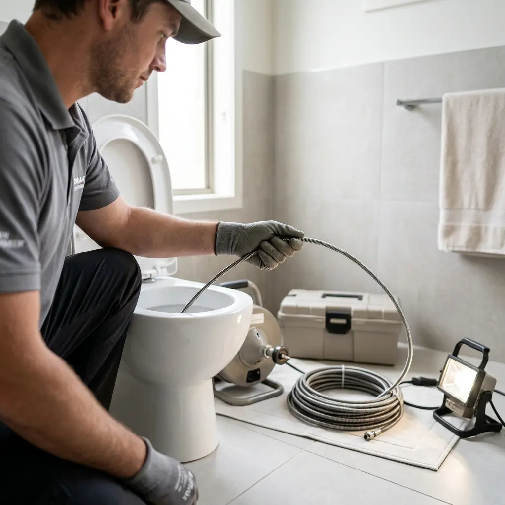 Notre approche technique pour un débouchage WC efficace à Œting