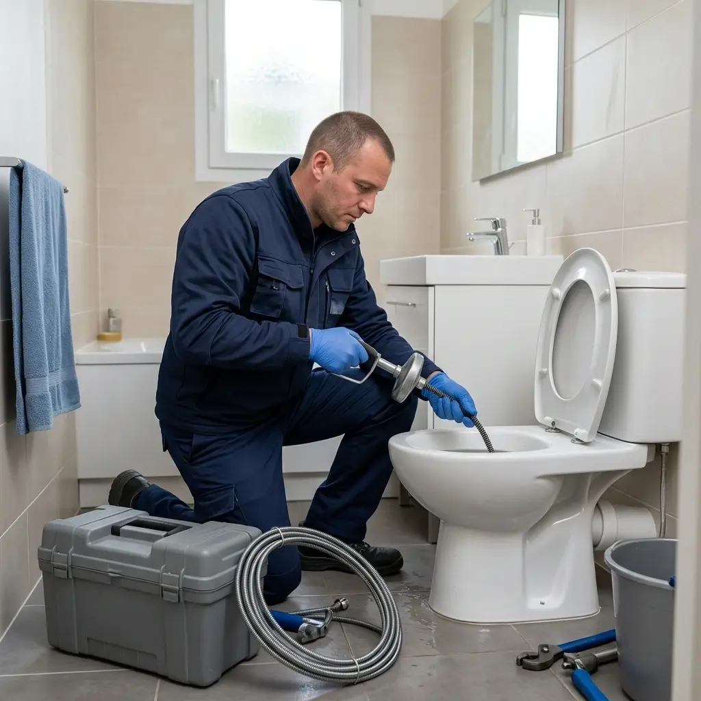 Une technique de débouchage précise et sans dégâts