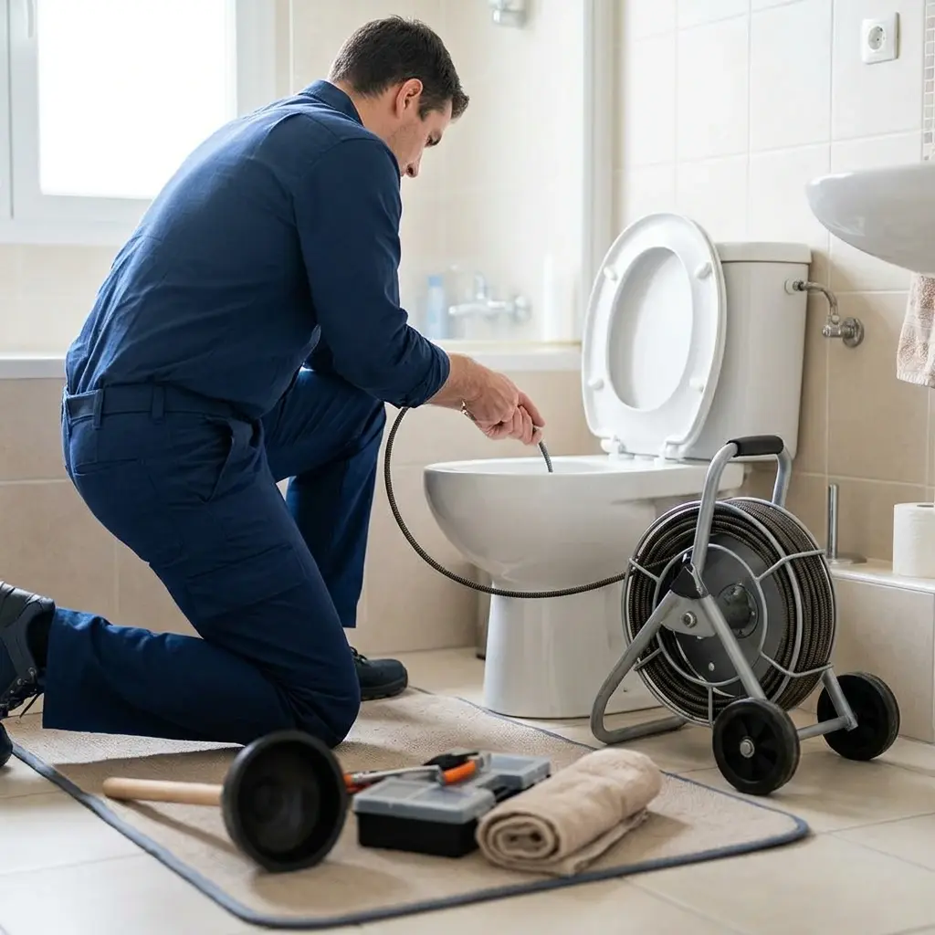 Comment se déroule l'intervention de débouchage à Réau ?