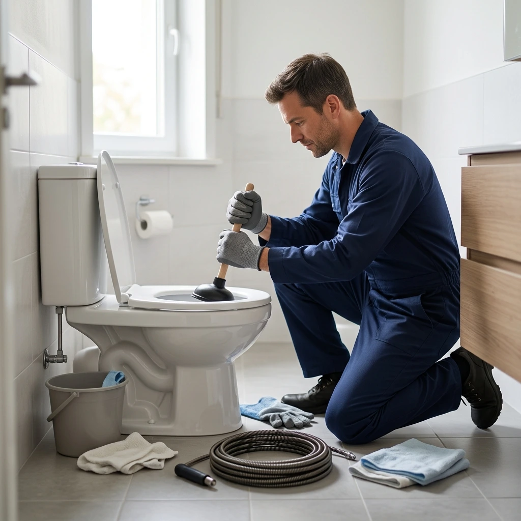 Comment nous traitons vos toilettes bouchées