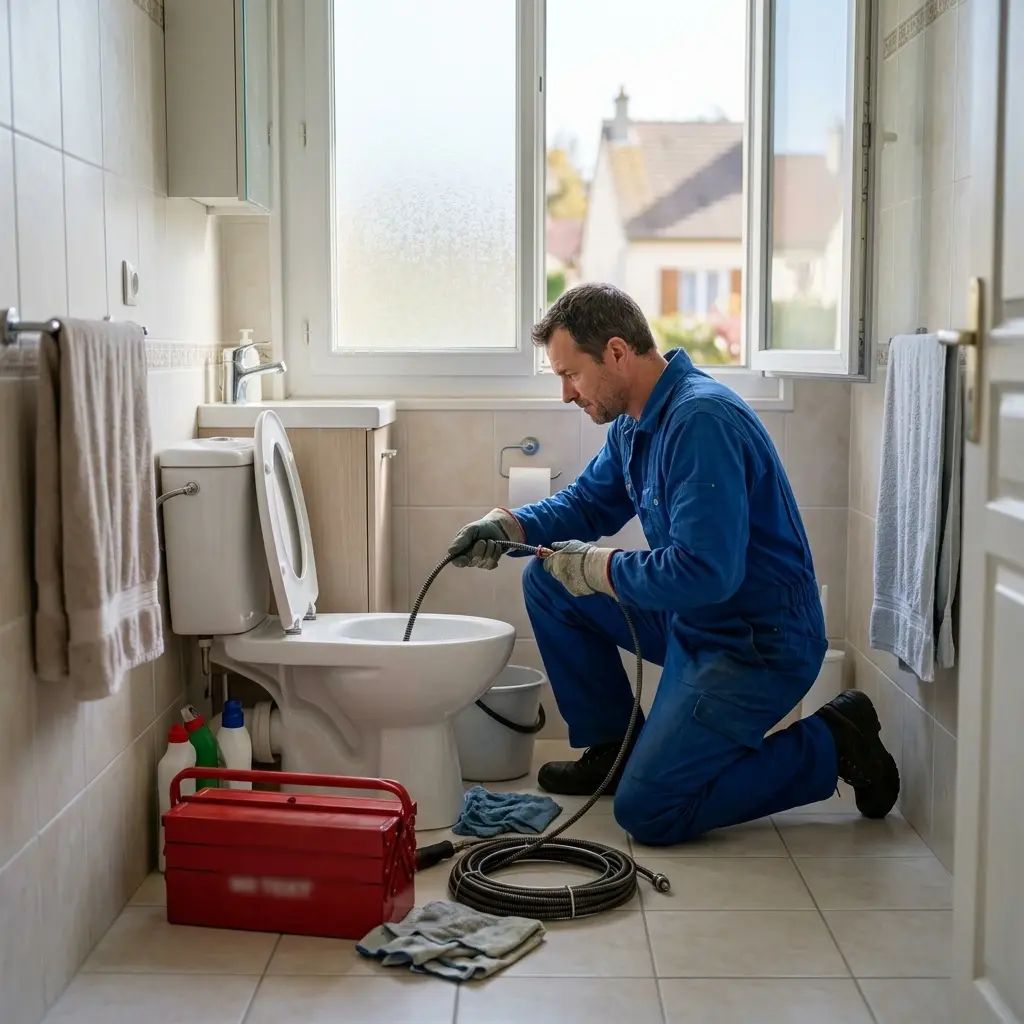 Comment se déroule l'intervention de débouchage à Maule ?
