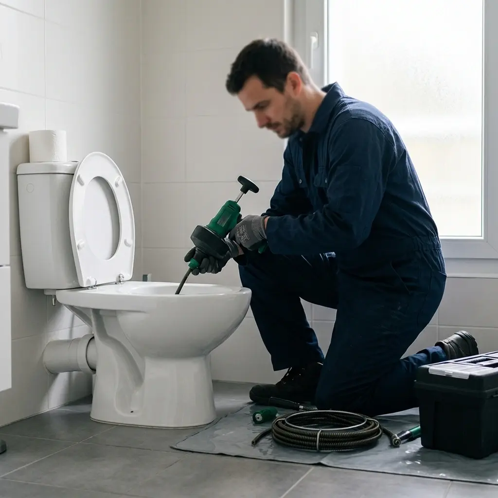 Notre approche technique pour un débouchage WC impeccable