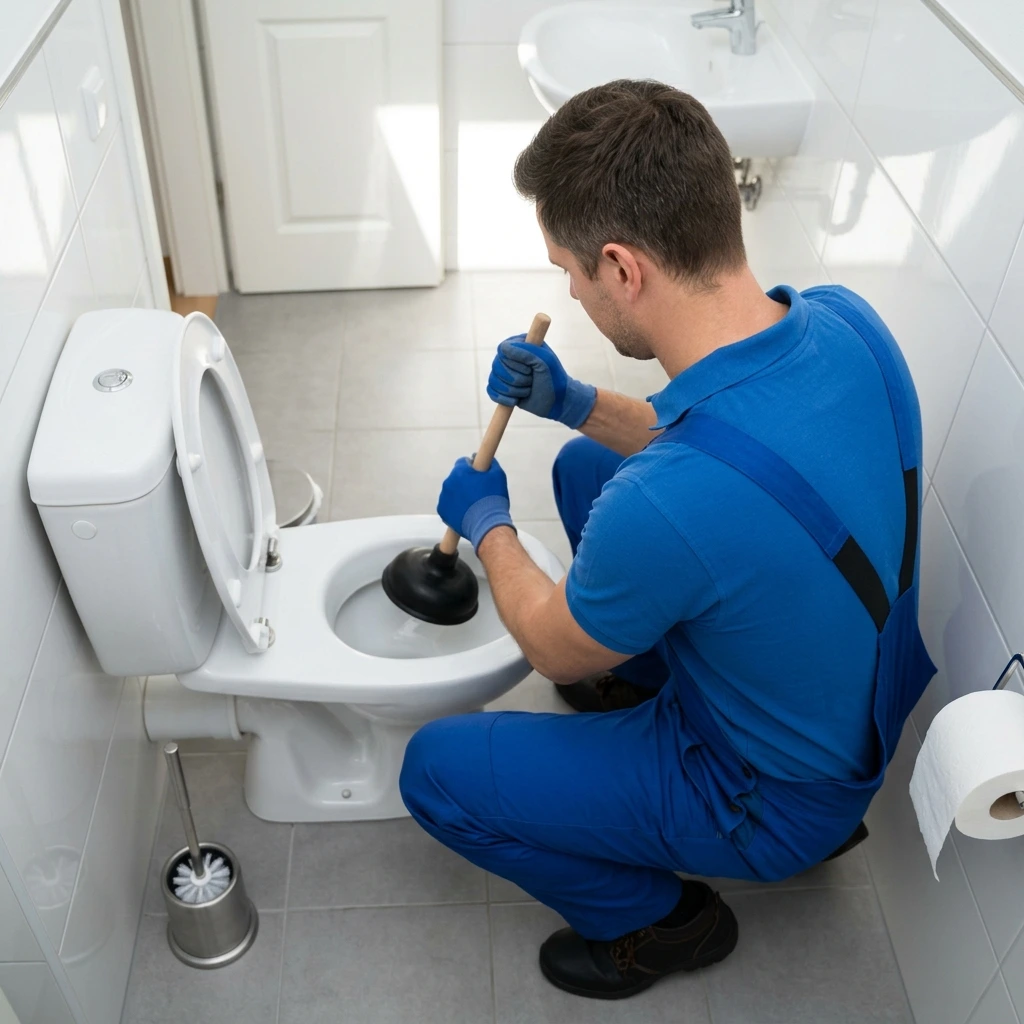 Notre méthode de débouchage WC à Janvry