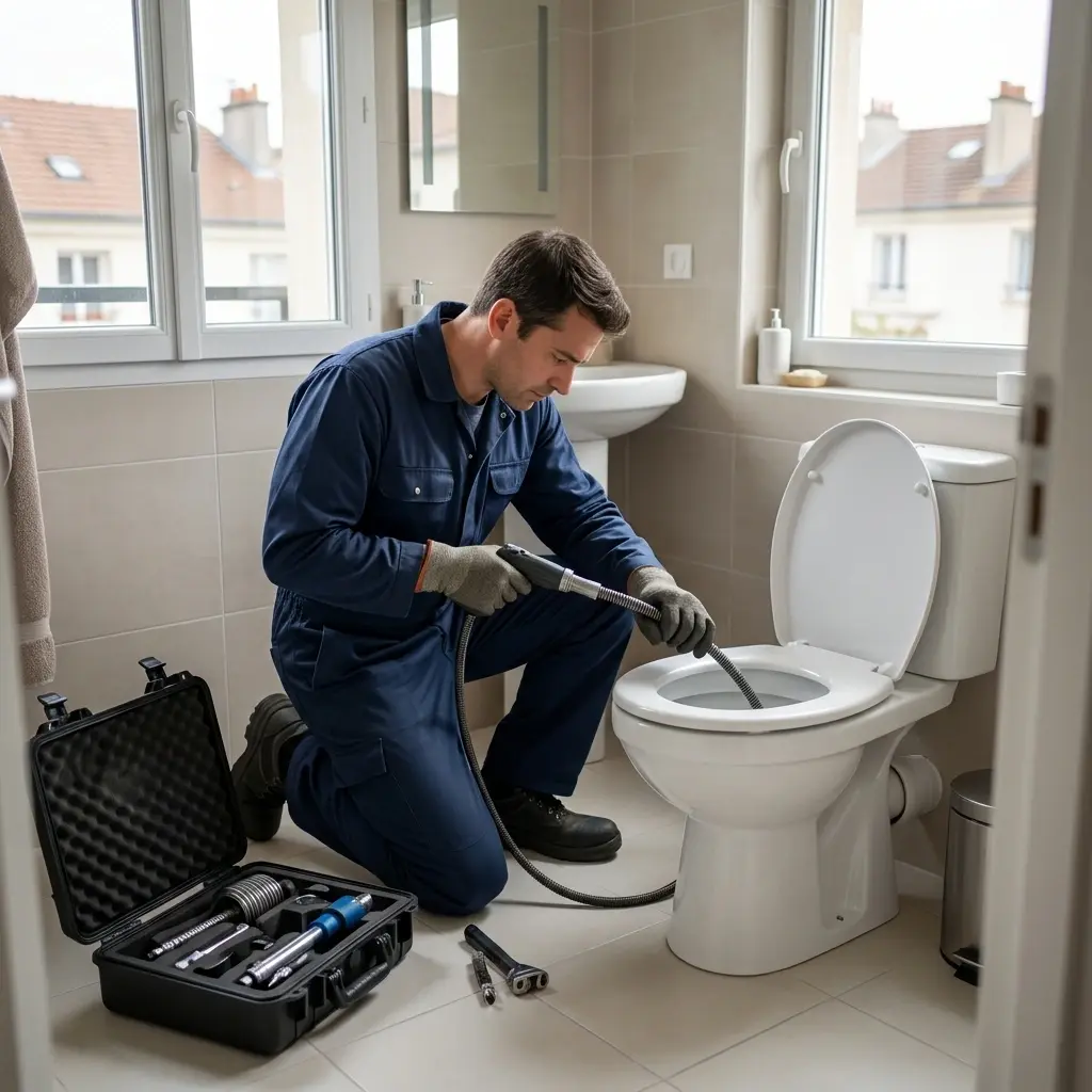 Notre méthode de débouchage WC à Sceaux