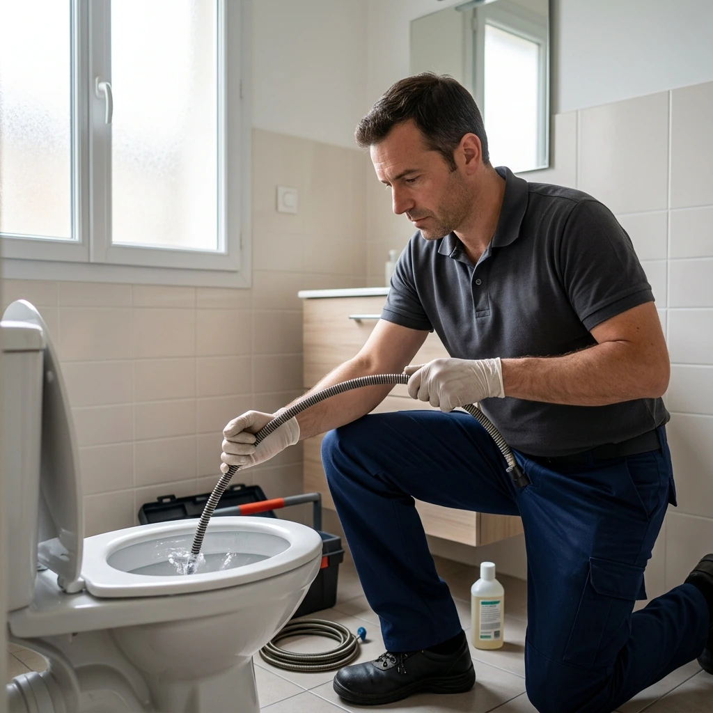 Une technique de débouchage précise et respectueuse