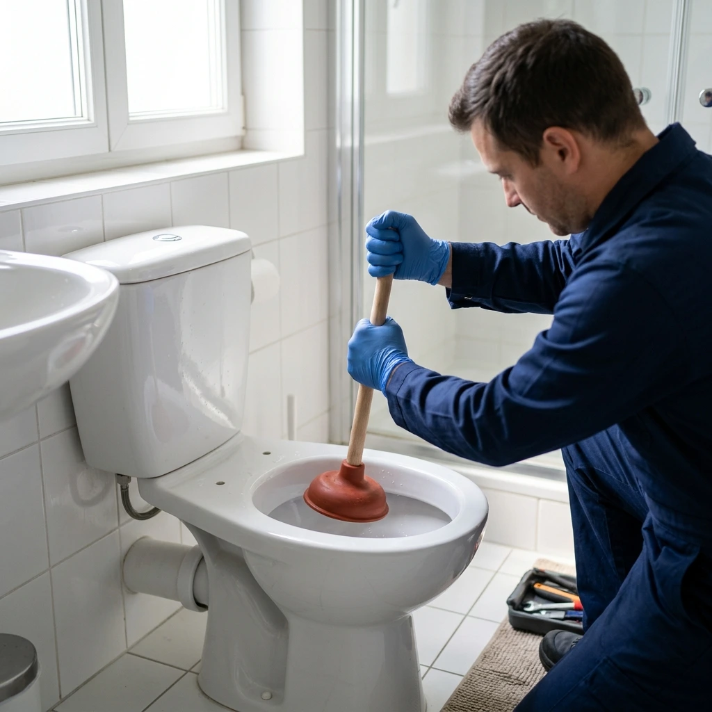 Comment se déroule l’intervention de débouchage WC à Cergy ?