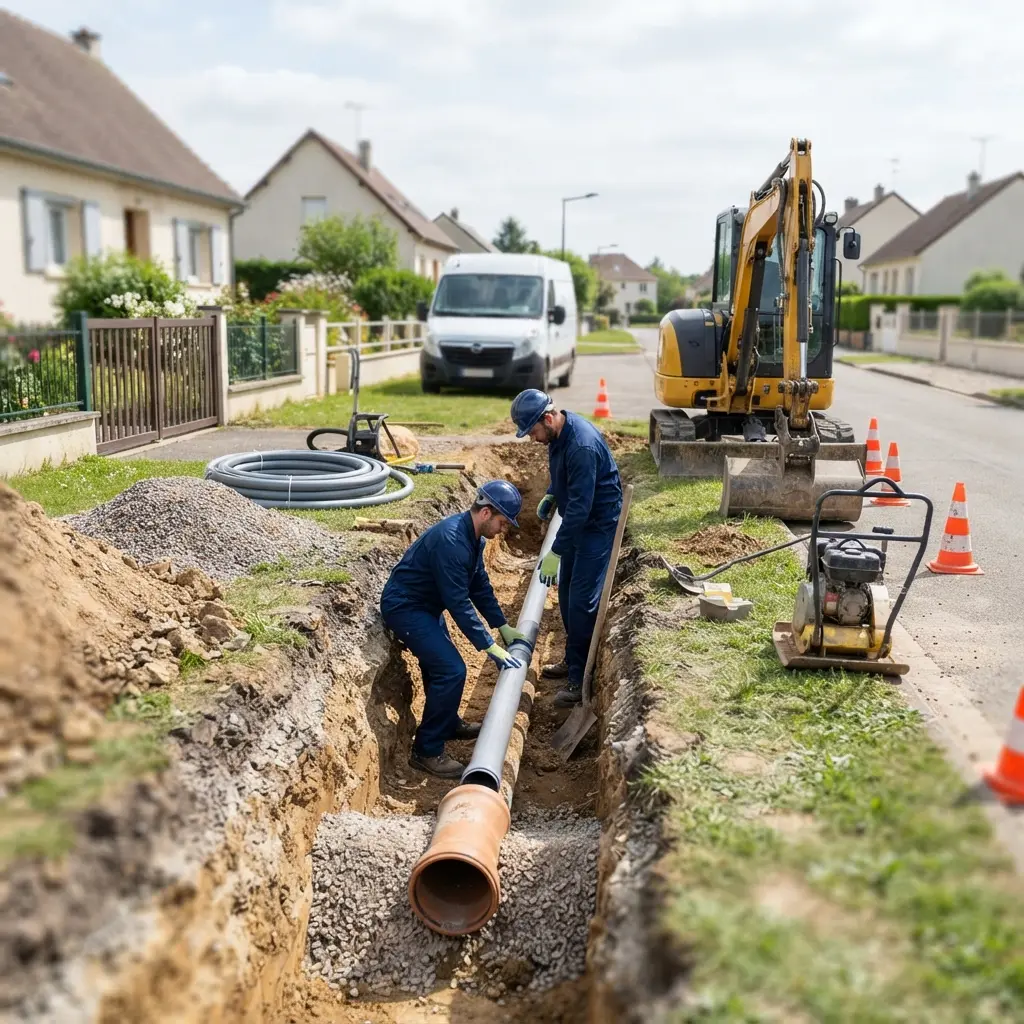 Raccordement au tout à l'égout Villers-Semeuse (08000)