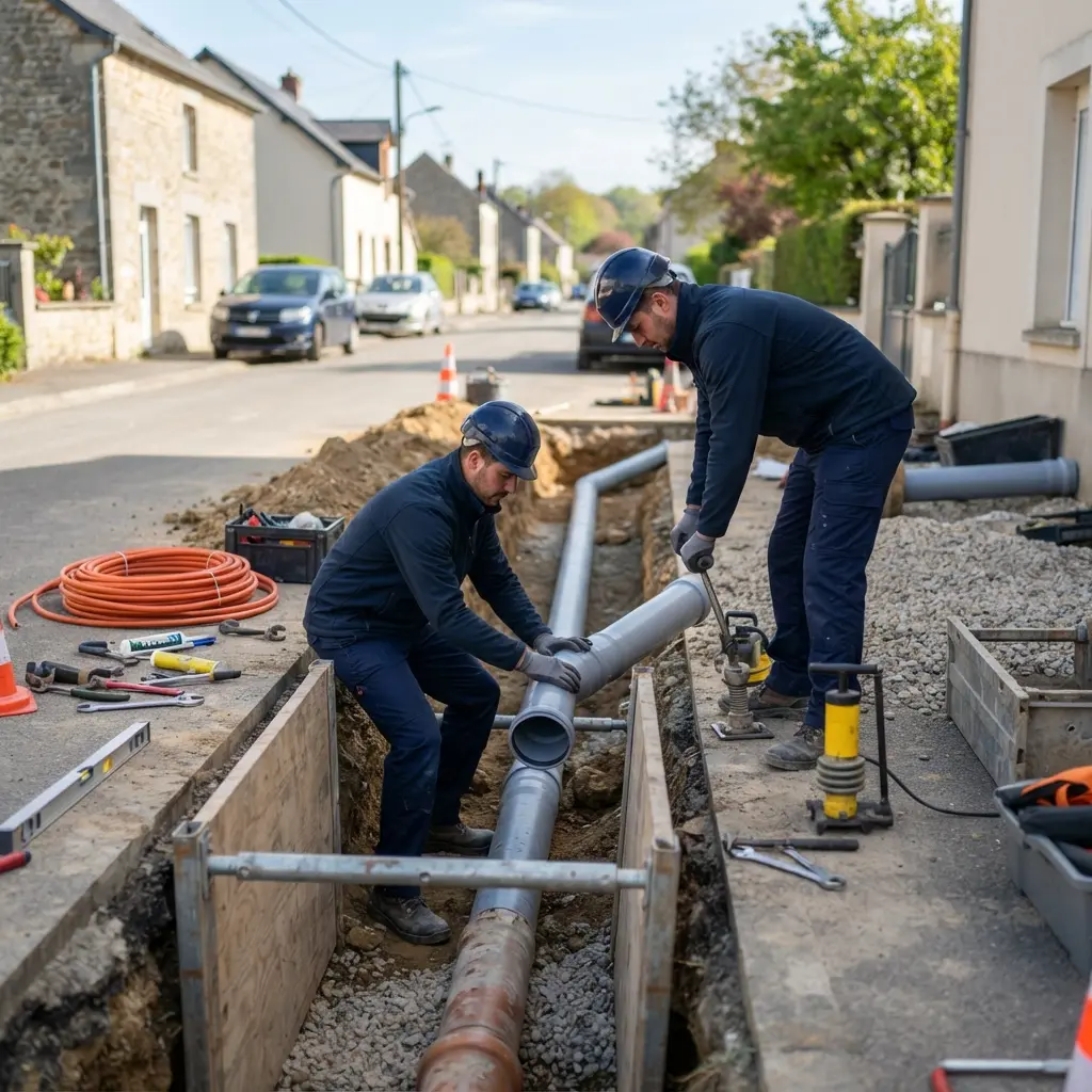 Raccordement au tout à l'égout Douzy (08140)