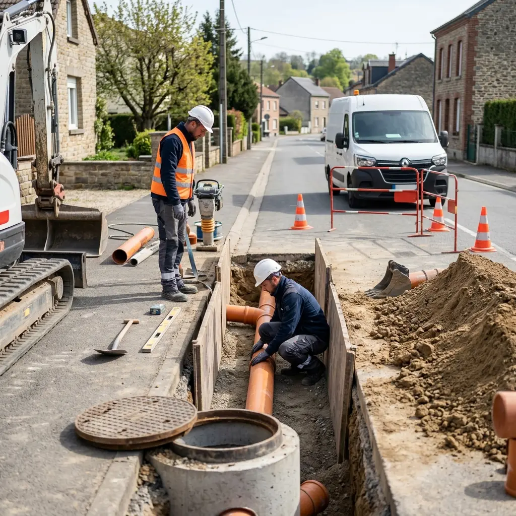 Raccordement au tout à l'égout Fumay (08170)