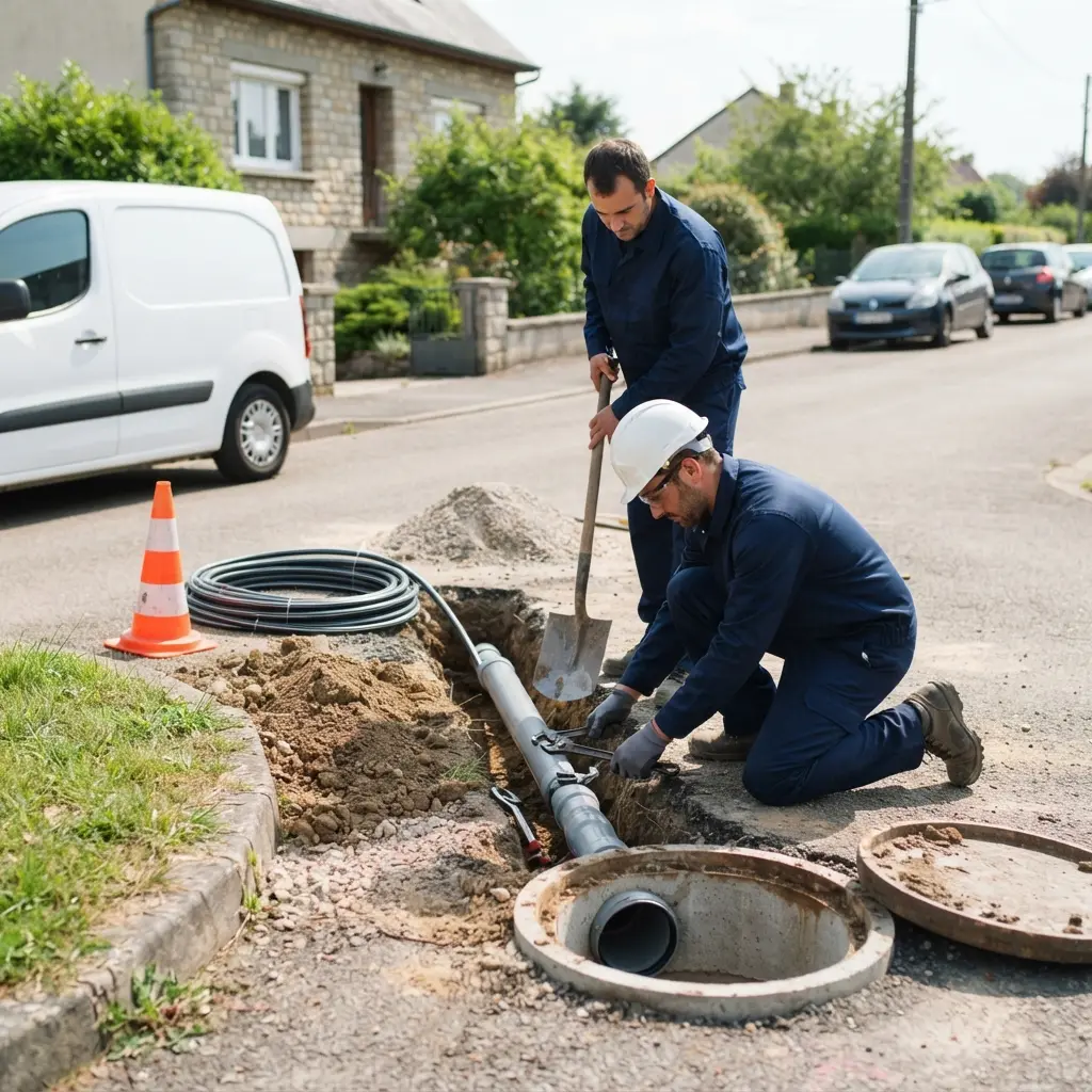 Raccordement au tout à l'égout Rocroi (08230)